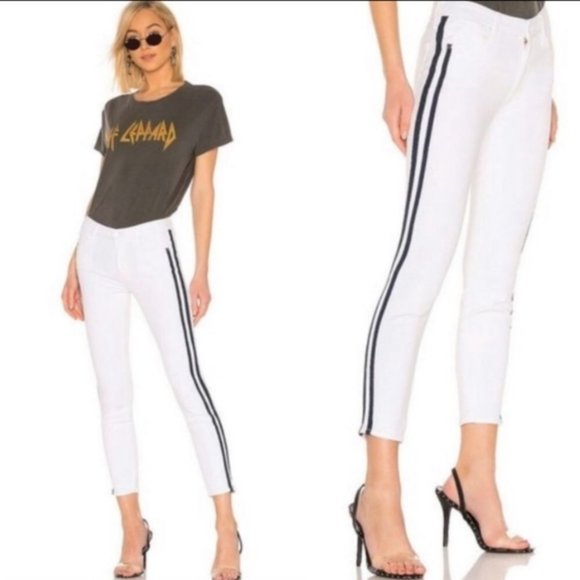 MOTHER Denim - Mother The Looker Ankle Glass Slipper Racer Jeans